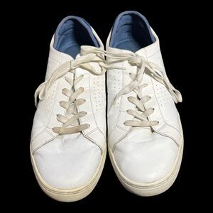 SKECHERS Street Los Angeles White Leather Upper Sneakers Men's Size 14 (52443)